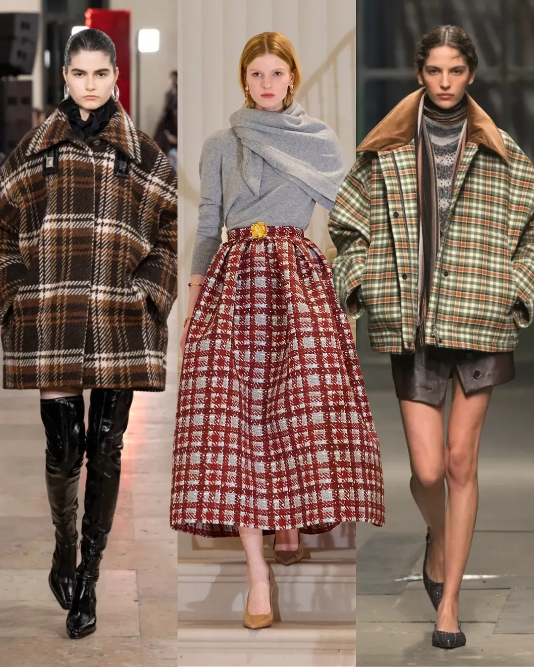 3 modelki – Krata – Patou — Oscar de la Renta — Missoni