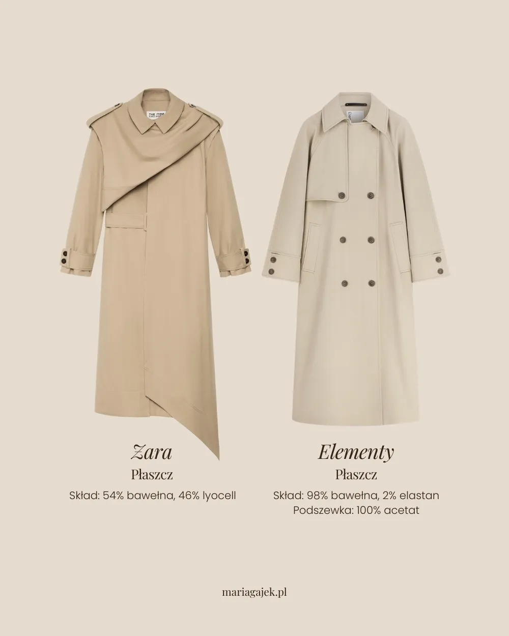 Trench midi i maxi