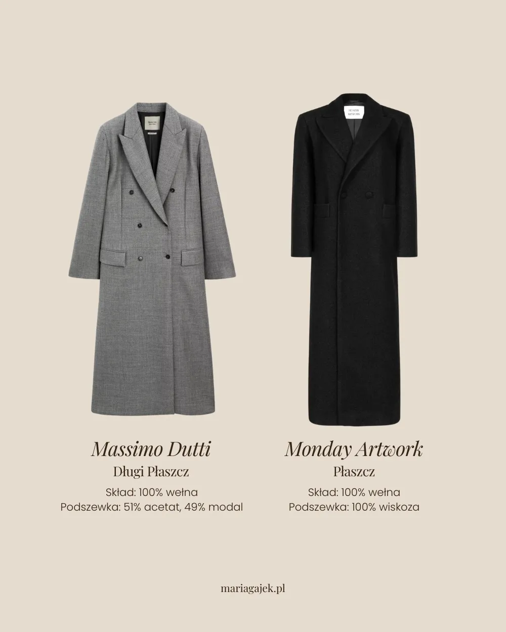 Płaszcz maxi – przykłady