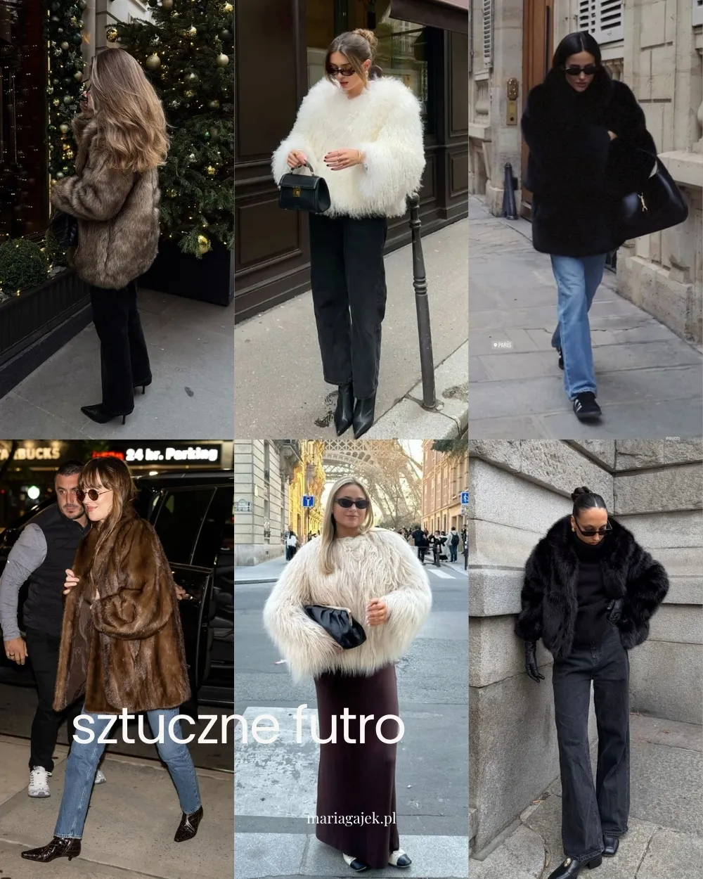 Sztuczne futro – przykładowe stylizacje 2025