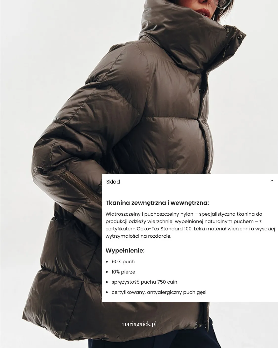 Poliester, poliamid, nylon, elastan czasem są niezbędne w składzie materiałowym.