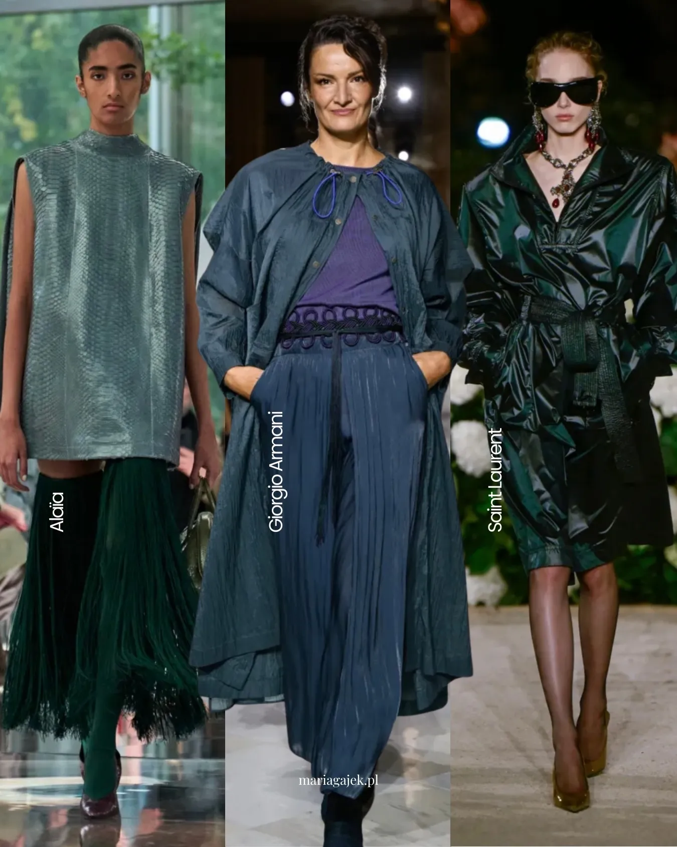 Alaïa – Giorgio Armani – Saint Laurent